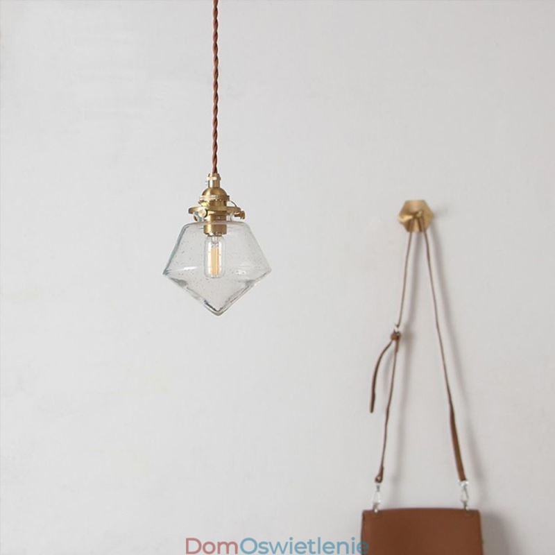 1 Światło Diamentowe Szklane Wiszące Światło Bubble Glass Lampa Oprawa