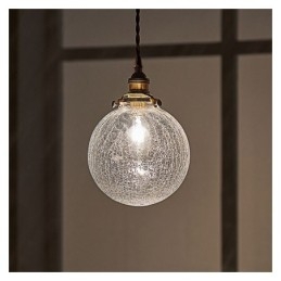 Szklana lampa wisząca Nowoczesna lampa sufitowa Crackle