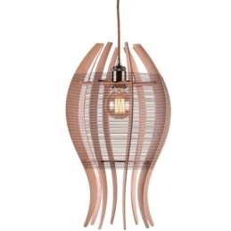 DIY Nordic Wood Wisząca lampa w kształcie ryby