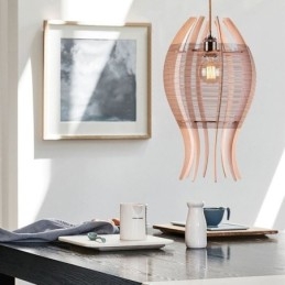 DIY Nordic Wood Wisząca lampa w kształcie ryby