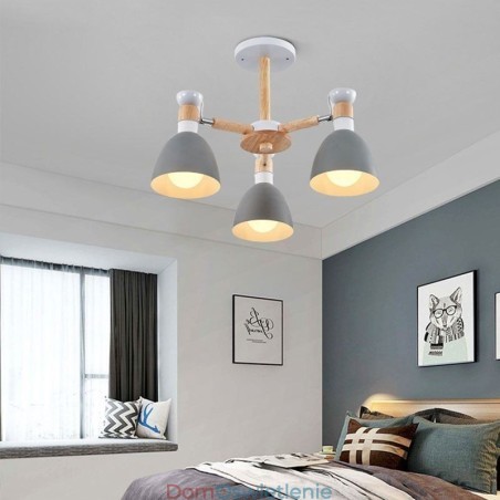 Nordic Macaron Wisząca lampa Kreatywny żyrandol z drewna Nordic Macaron Wisząca lampa Kreatywny żyrandol z drewna