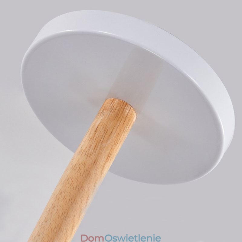Nordic Macaron Wisząca lampa Kreatywny żyrandol z drewna