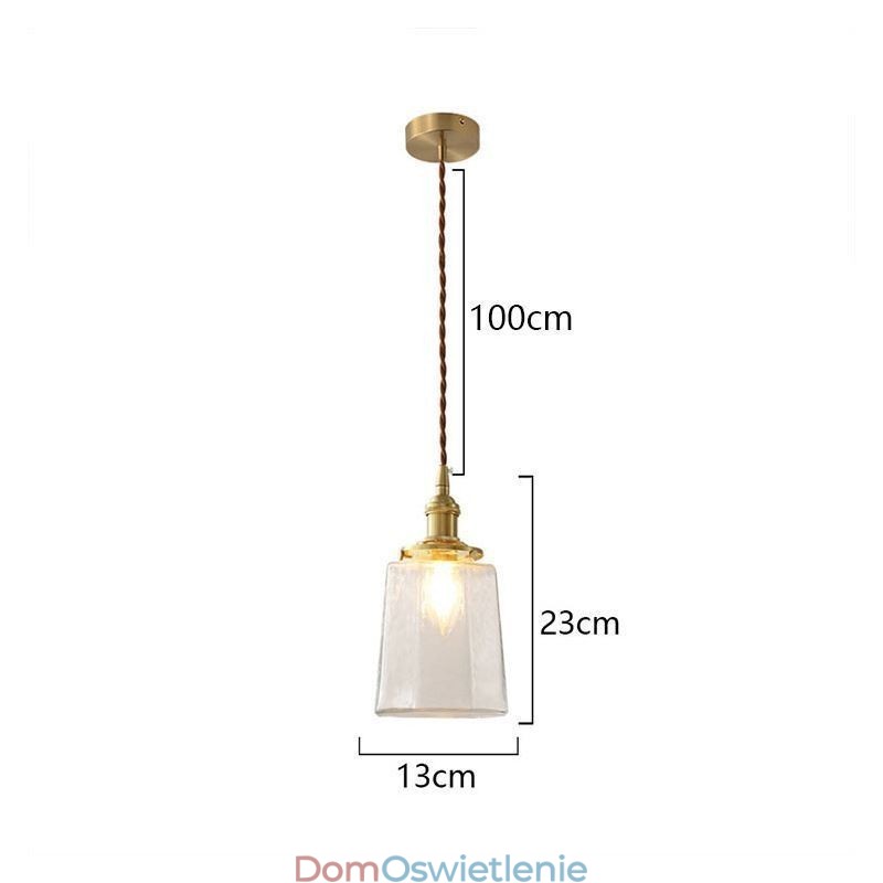 Nowoczesna minimalistyczna szklana lampa wisząca dekoracyjna lampa sufitowa