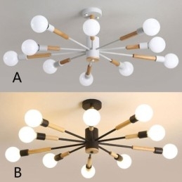 Nordic Wisząca lampa Kreatywna Magiczna fasola Kłoda Wisząca lampa