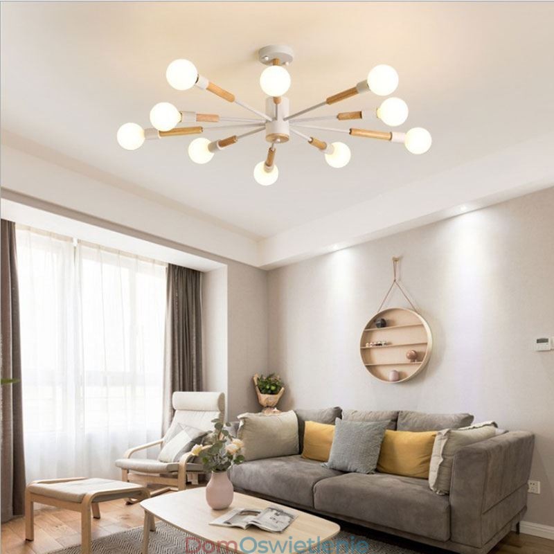 Nordic Wisząca lampa Kreatywna Magiczna fasola Kłoda Wisząca lampa