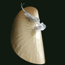 Mosiężna lampa wisząca, nowoczesna minimalistyczna lampa sufitowa w kształcie liścia lotosu