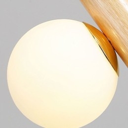 Drewniana lampa wisząca Magic Bean Cluster sufitowa lampa wyspa