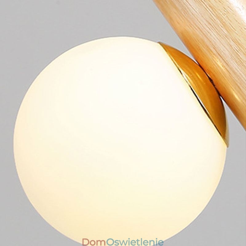 Drewniana lampa wisząca Magic Bean Cluster sufitowa lampa wyspa