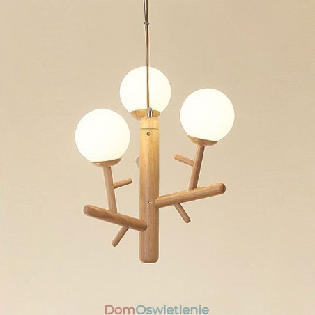 Drewniana lampa wisząca Nordic Creative Drewniana lampa wisząca Nordic Creative