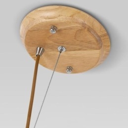 Drewniana lampa wisząca Nordic Creative