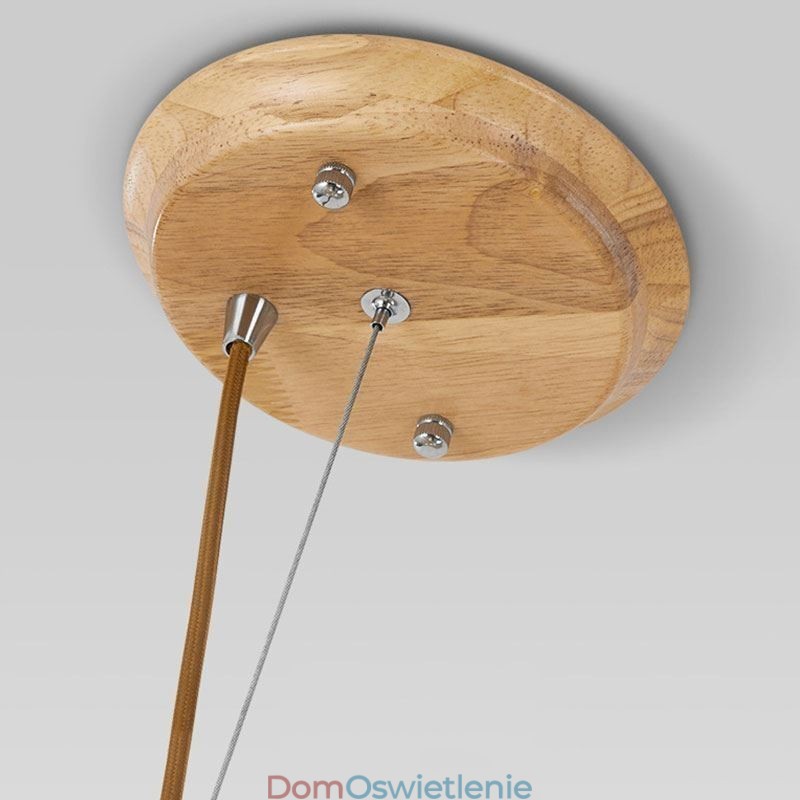 Drewniana lampa wisząca Nordic Creative