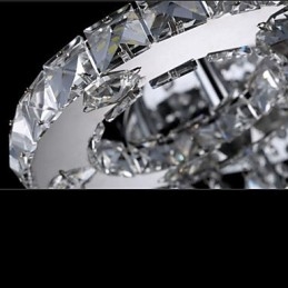 Nowoczesny współczesny kryształowy chromowany metalowy uchwyt ścienny