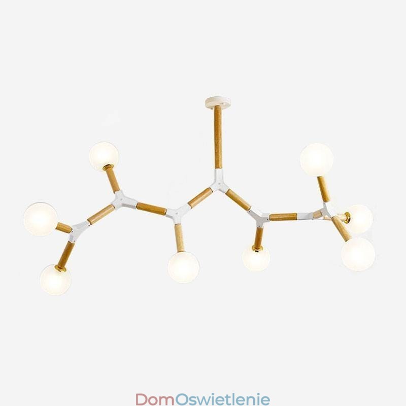 Nordic Magic Bean Wisząca lampa Kreatywne drewniane oświetlenie