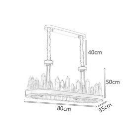 Współczesna kryształowa lampa wisząca Kryształowa lampa sufitowa