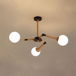 Nordic Magic Bean Wisząca lampa Kreatywna drewniana oprawa świetlna