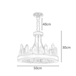 Nowoczesna kryształowa lampa wisząca okrągła kryształowa lampa sufitowa