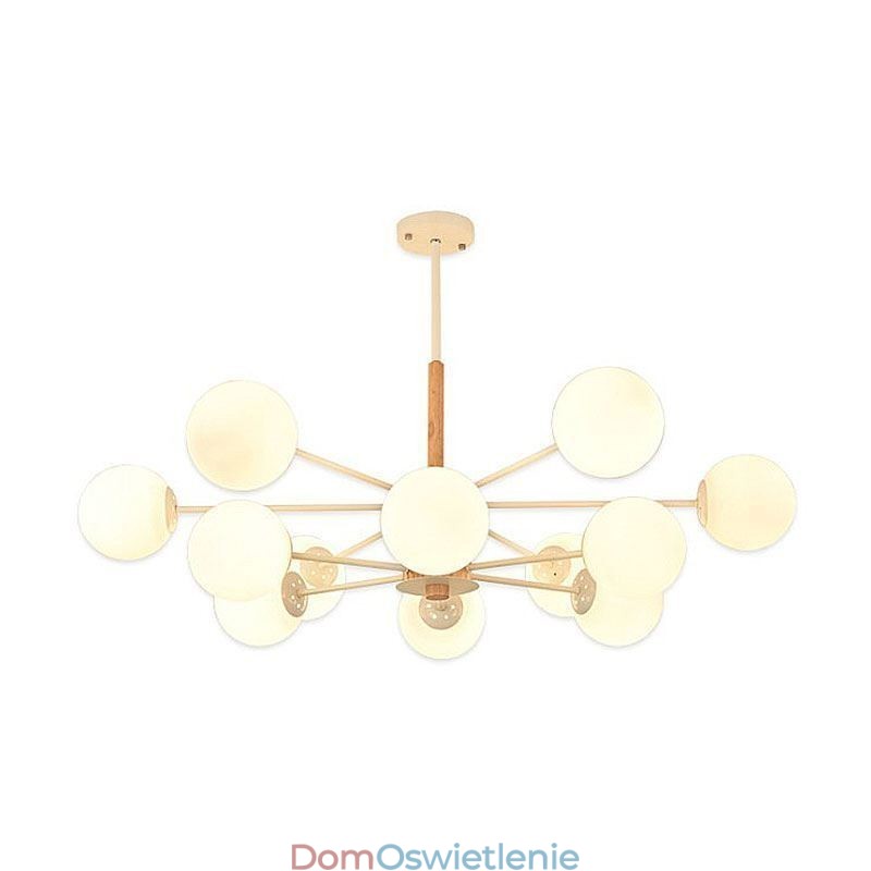 Magiczna fasolka wisząca lampa Kreatywna nordycka drewniana oprawa świetlna