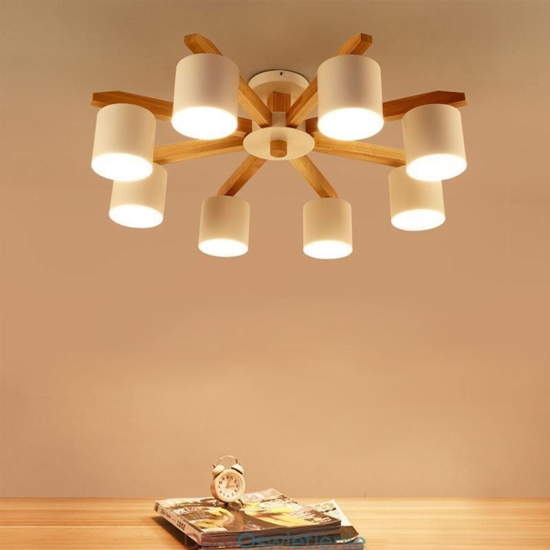 Nordic Log Lampa wisząca Macaron Light Fixting