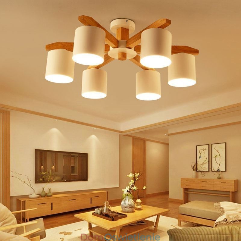 Nordic Log Lampa wisząca Macaron Light Fixting