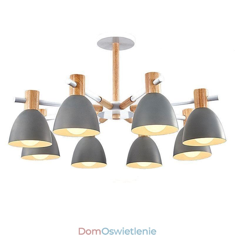 Nowoczesna prosta lampa wisząca Macaron Kreatywne oświetlenie drewniane
