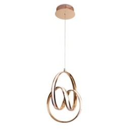 Nowoczesna minimalistyczna lampa wisząca, unikalna okrągła lampa w kształcie skrętu, wyspa