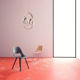 Nowoczesna minimalistyczna lampa wisząca, unikalna okrągła lampa w kształcie skrętu, wyspa
