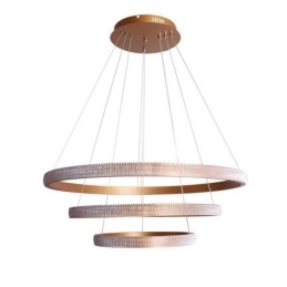 Nowoczesna lampa wisząca akrylowa 3 pierścienie lampa 80+60+40cm