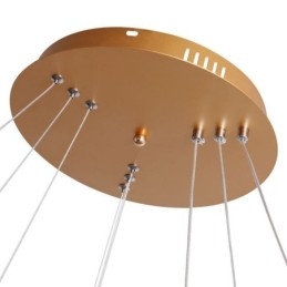 Nowoczesna lampa wisząca akrylowa 3 pierścienie lampa 80+60+40cm