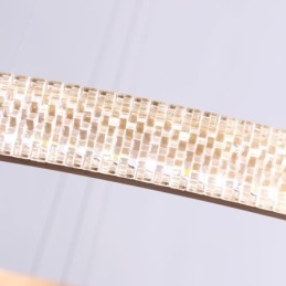 Nowoczesna lampa wisząca akrylowa 3 pierścienie lampa 80+60+40cm