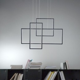 Lampa wisząca Nordic Lampa wisząca geometryczna kwadratowa