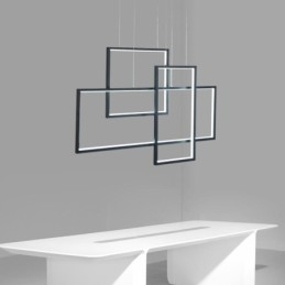 Lampa wisząca Nordic Lampa wisząca geometryczna kwadratowa