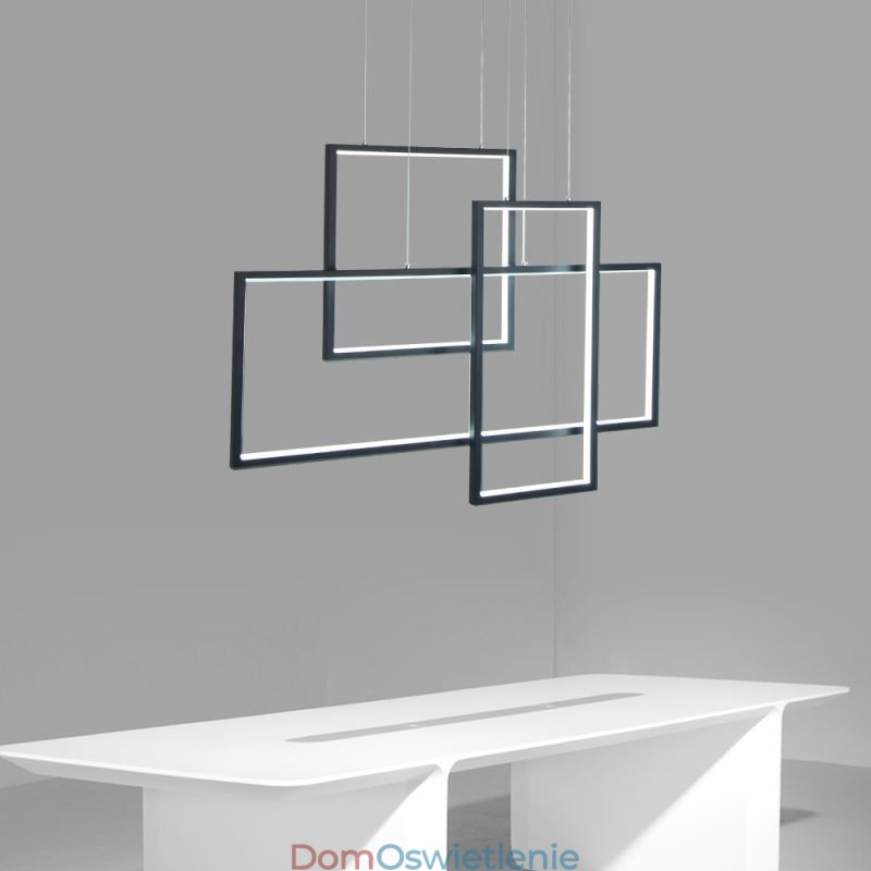Lampa wisząca Nordic Lampa wisząca geometryczna kwadratowa