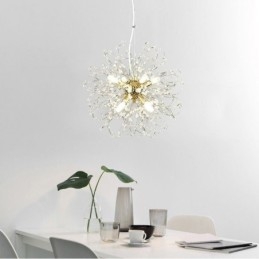 Wisząca lampa kryształowa Dandelion, elegancki żyrandol