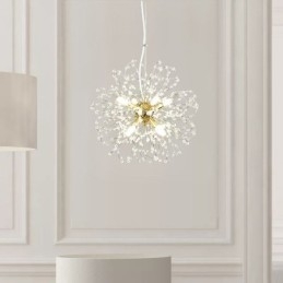 Wisząca lampa kryształowa Dandelion, elegancki żyrandol