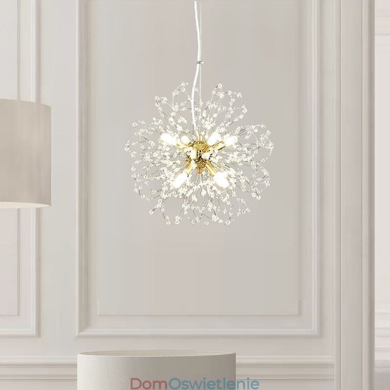 Wisząca lampa kryształowa Dandelion, elegancki żyrandol