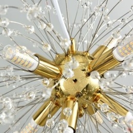 Wisząca lampa kryształowa Dandelion, elegancki żyrandol