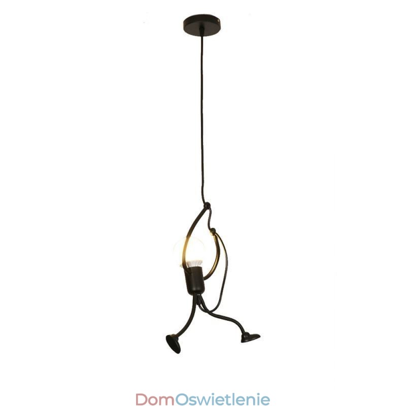 Nowoczesna prosta lampa wisząca w kształcie małego człowieka Lampa kreatywne światło