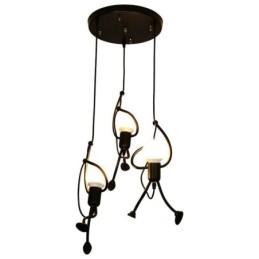 Nowoczesna lampa wisząca Kreatywna lampa w kształcie małego człowieka Indywidualne światło domowe
