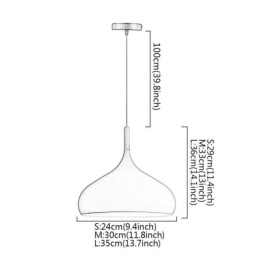 Nowoczesna lampa wisząca aluminiowa lampa Macaron Home Regulowane światło