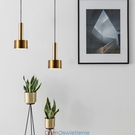Nowoczesna prosta lampa wisząca w kształcie cylindra, lampa aluminiowa Nowoczesna prosta lampa wisząca w kształcie cylindra, lampa aluminiowa