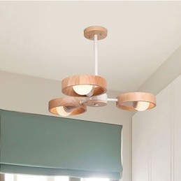 Nordic Unique Drewniana lampa wisząca