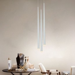 Nowoczesna prosta lampa wisząca w kształcie cylindra, lampa Meteor Rain