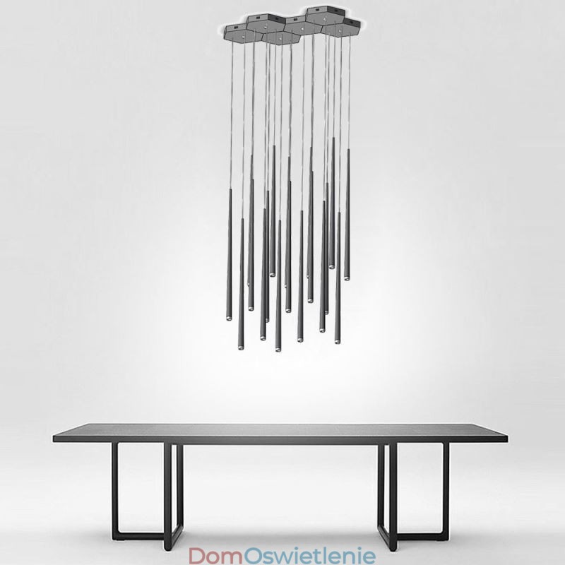 Nowoczesna prosta lampa wisząca w kształcie cylindra, lampa Meteor Rain
