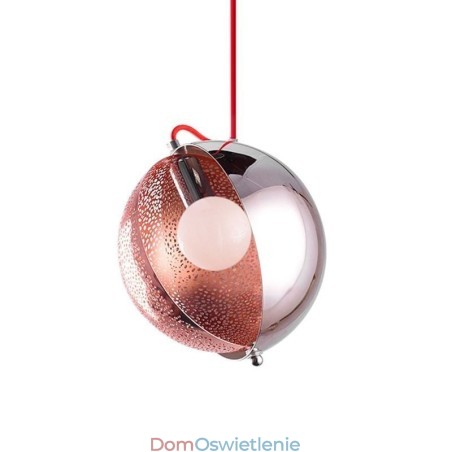 Nowoczesna lampa wisząca w kolorze różowego złota, półokrągły klosz szklany, dekoracyjna lampa kawiarniana Nowoczesna lampa wisząca w kolorze różowego złota, półokrągły klosz szklany, dekoracyjna lampa kawiarniana
