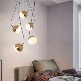 Nordic Cluster Wisząca lampa Kreatywny kształt koła Lampa Oświetlenie