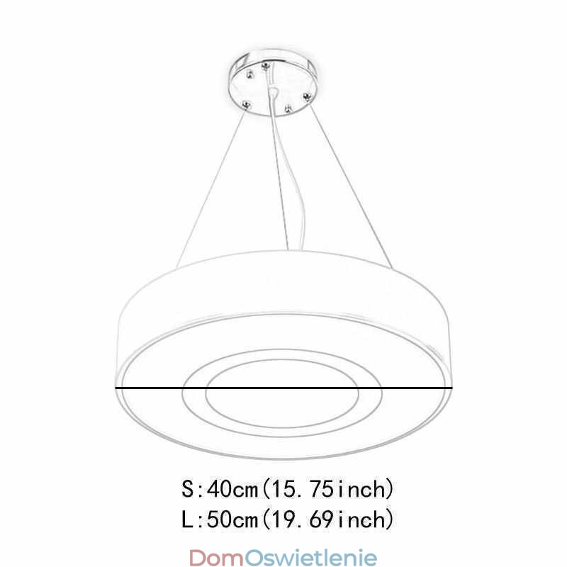 Nowoczesna, unikalna lampa wisząca okrągła lampa prosta, ciepła, świetlna