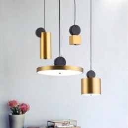 Nowoczesna lampa wisząca Nordic akrylowa lampa geometryczna oświetlenie