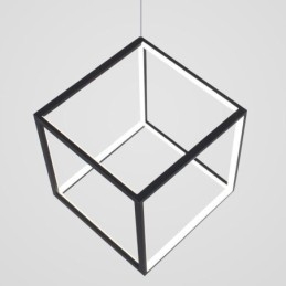 Czarna lampa wisząca Geometryczne oświetlenie kostki
