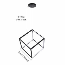 Czarna lampa wisząca Geometryczne oświetlenie kostki
