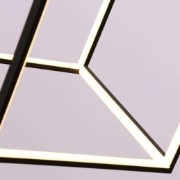 Czarna lampa wisząca Geometryczne oświetlenie kostki